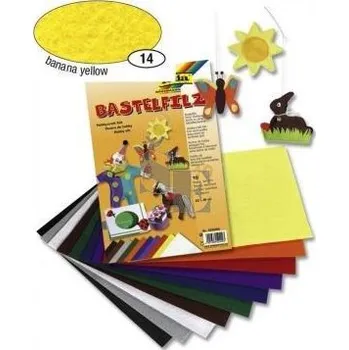 Filc žluty 1 list 20x30 cm,150g., Folia
