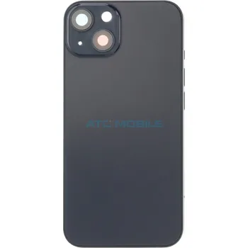 Náhradní kryt pro mobilní telefon iPhone 13 zadní kryt (sklo) s logem, rámem černý včetně držáku SIM a tlačítek, EU verze (OEM) a zpět 44 Kč s ATC Clubem