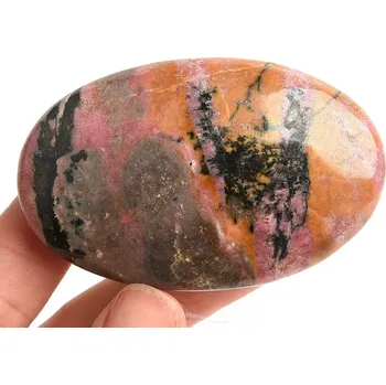 Přírodní kámen Masážní hladké mýdlo rodonit (Pakistán) 105g