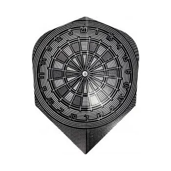 Příslušenství pro šipky Letky Harrows Quadro Black Dartboard