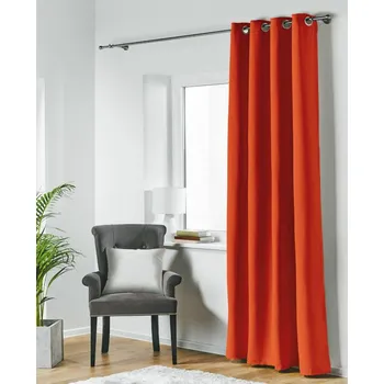 Závěs Zatemňovací závěs s kroužky BLACKOUT 140x250 cm, červená (cena za 1 kus) MyBestHome