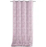 AmeliaHome Velvet Silver Leaves závěs…