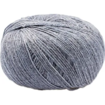 Příze Borgo de' Pazzi Stella 011 Šedomodrý melír (Bambusová příze Stella Šedomodrý melír 011)