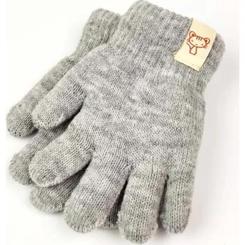 Rukavice Rukavice pro chlapce i dívku ve světle šedé barvě, Velikost 13 cm