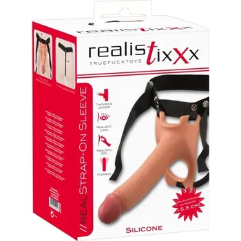 Připínací penis Realistixxx Strap-On Sleeve,