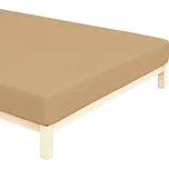 Jersey prostěradlo Světle Hnědé 120x200 cm