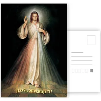 Podložka pod nábytek Pohlednice - Obraz Božího Milosrdenství - 02 (A6)