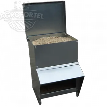 Krmítko pro ptáka MHF14 - Kovové násypné krmítko AGROFORTEL - objem 14 kg