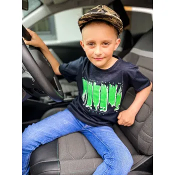 Chlapecké tričko se zeleným potiskem, Velikost 13-14 roků