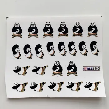 Vodolepky na zdobení nehtů - Cvičící panda BLE1490