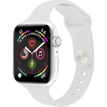 Řemínek na hodinky AW Jednobarevný SLIM řemínek na Apple Watch - Bílý Šířka uchycení řemínku: 38/40/41/42mm, Barva: Bílý IR-TA0200