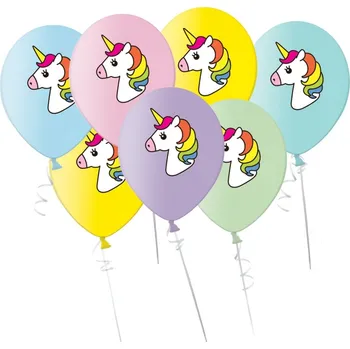Papírový ubrousek Nafukovací balónky jednorožec 7ks B-35 - ALVARAK GROUP a.s., ČR