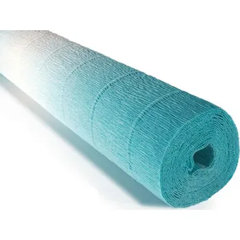 Krepový papír Cartotecnica Rossi Krepový papír role 180g (50 x 250cm) - bílo-azurová 600/2