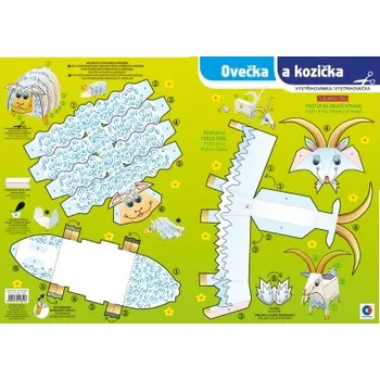 omalovánky Vystřihovánka - Ovečka a kozička