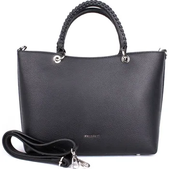 Kabelka Kvalitní značková kožená kabelka do ruky Gianni Conti 168 černá