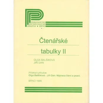 Informační tabulka Čtenářské tabulky II. 9170
