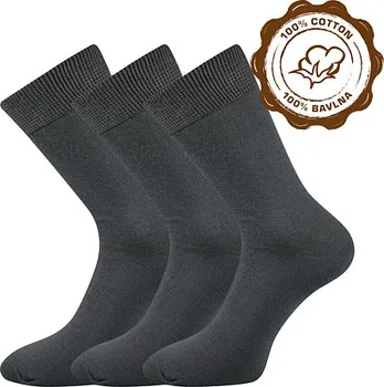 pánské ponožky BOMA Blažej 3 páry tmavě šedé