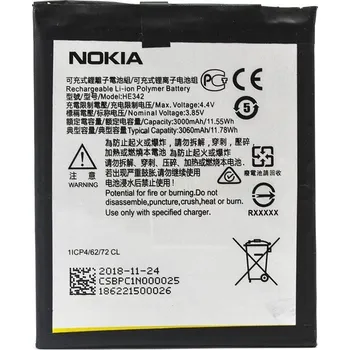 Baterie Nokia HE342 Nokia 5.1 Plus, Nokia 6.1 Plus,, Nokia 7.1 3000mAh Li-ion (volně)