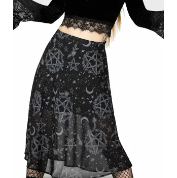 Dámská sukně sukně dámská KILLSTAR - Luella Bias Midi - Black - L