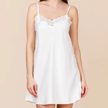 Ralph Lauren - Core signature satin noční košilka ivory XS ILN31684