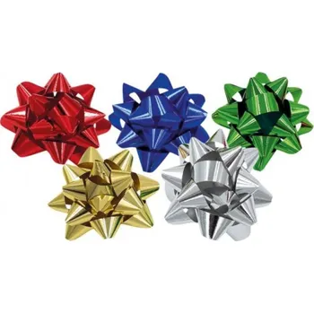 Stuha Dárková rozeta metal, 8 cm