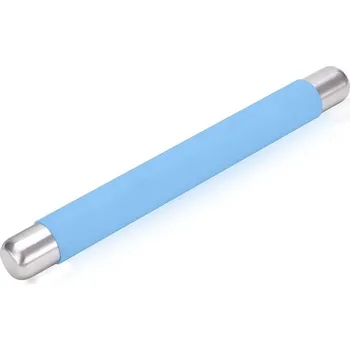Váleček na těsto Silikonový váleček na těsto nepřilnavý povrch modrý - Remeel (Silikonový váleček, 35 cm - Remeel)