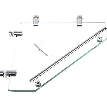 Drátěná police Aplomo Skleněná polička masážnímu boxu Bjorg