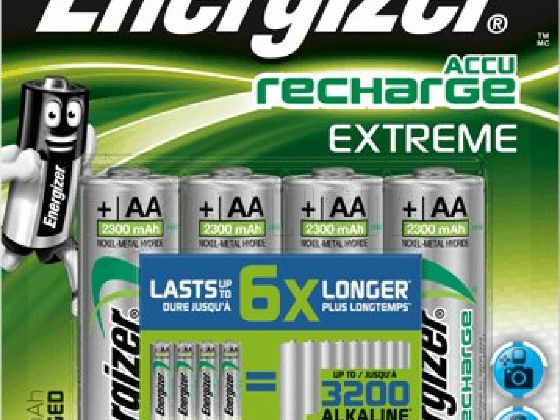 Nabíjecí baterie Energizer AA/HR6 EXTREME 2300mAh 4ks