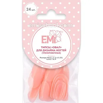 Dámské ponožky emi Tipy růžové «Ovál», 24 ks.