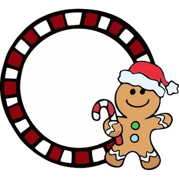 samolepka Vánoční samolepka - jmenovka na dárek - Perníček | Jpdesign.cz