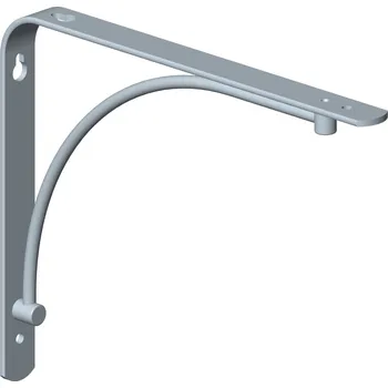 Držák na polici Element System Konzole Danni 180x230mm, 25 kg, stříbrná