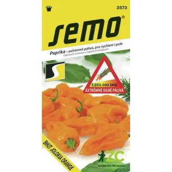 Semeno Semo Smržice Paprika zel. pálivá - Bhut Jolokia Orange 15s /SHU 1 050 000/