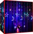 Vánoční osvětlení Iso Trade 11328 světelný závěs hvězdy/měsíc 138 LED multicolor