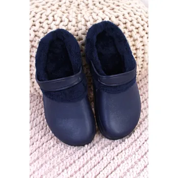 Pánské pantofle DoAndBe Zateplené pánské nazouváky 557BL modré 41