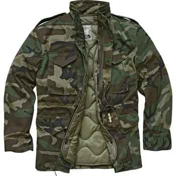 Polní bunda M65 - woodland - Mil-Tec (Kvalitní army polní bundy pro muže - vojenská bunda. Velice zdařilá kopie legendární extremně trvanlivé polní bundy M65, používané v Americké armádě. Polní bunda je určená pro tři roční období ( jaro, podzim, zima ).