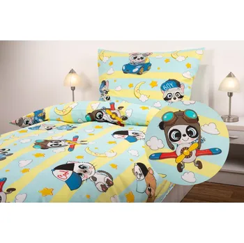 Povlečení JAN peří Luxusní bavlněné povlečení - perkál - malí kamarádi - Luxusní bavlněné povlečení - perkál - malí kamarádi - souprava povlečení 70x90 + 140x200