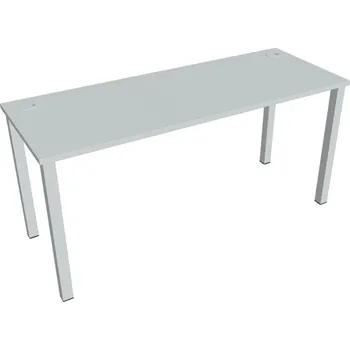 Kancelářský vozík HOBIS kancelářský stůl rovný - UE 1600, hloubka 60 cm, šedá + doprava zdarma