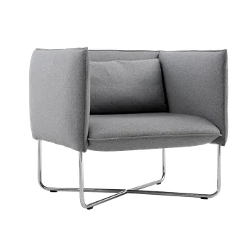 Křeslo Groove, Čalounění Vision 449 Black Grey, podnože chrom