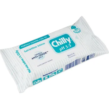 Intimní hygienický prostředek Chilly Intima Anti-Odor ubrousky pro intimní hygienu pH 3,5 12 ks