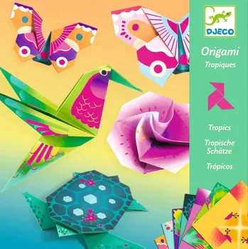 kreativní sada Djeco Origami neonové tropy