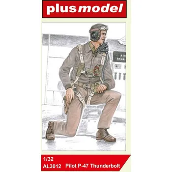 Plastikový model Plusmodel 1/32 Pilot P-47 Thunderbolt (1 fig.)