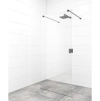 Sprchová zástěna Walk-in 120 cm SAT v barvě profilu černá SATBWI120ZAVC