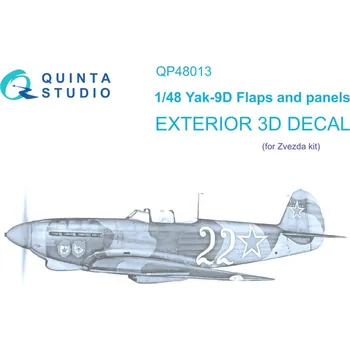 Plastikový model Quinta studio 1/48 Yak-9D Exterior set (ZVE)