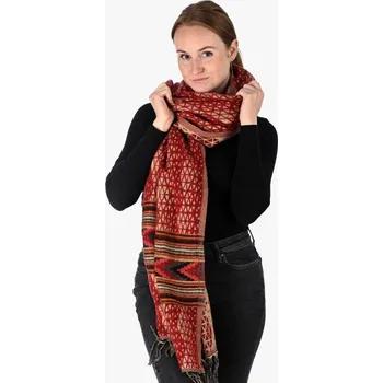 Šála Šála INDI béžovo-červená