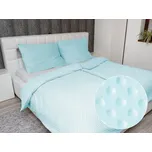 Hřejivé ložní povlečení Minky 3D puntíky MKP-013 Ledové modré Jednolůžko 140x200 a 70x90 cm