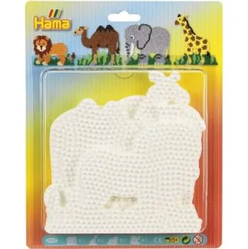 Dětské zboží HAMA Podložka na zažehlovací korálky MIDI slon, žirafa, lev a velbloud