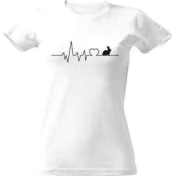 Dámské tričko Tričko s potiskem Heartrate králíček dámské