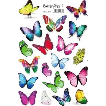 samolepka Velké dětské samolepky - Motýli 4