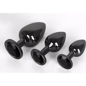 Anální kolík GemButt Anální kolík černý Velikost: S