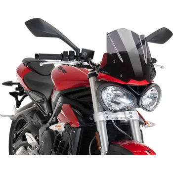 PUIG Španělsko Triumph Street Triple 765 plexi štít PUIG Sport provedení: plexi tmavě tónované